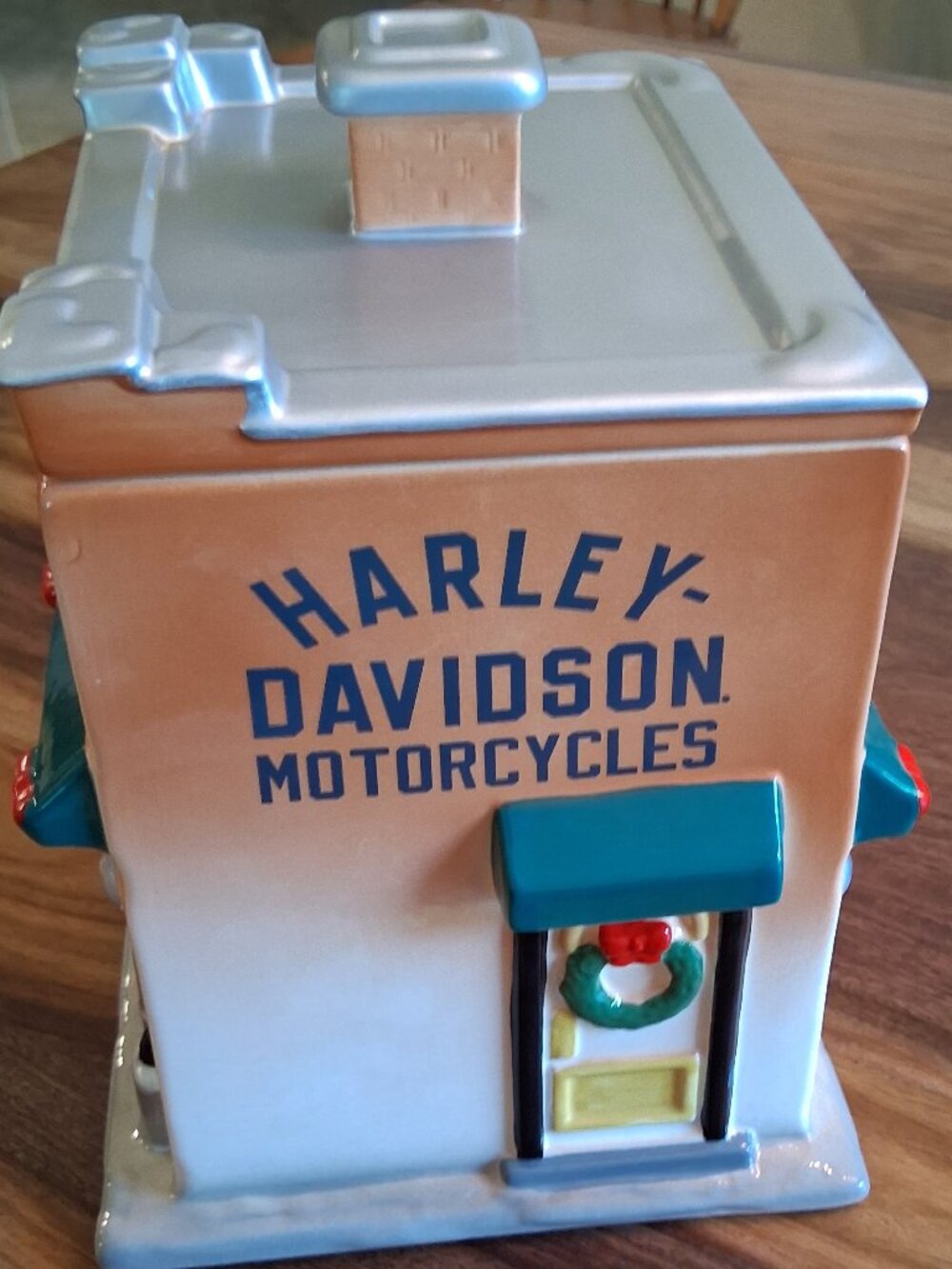 Vintage 1992 Harley-Davidson Dealership Shop Cookie Jar - Airtight Seal - Picture 6 of 11